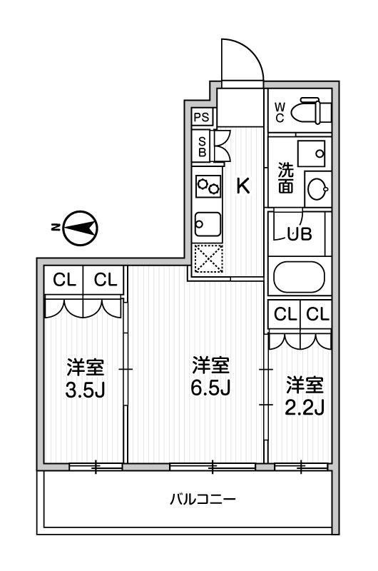 リテラス清澄白河の間取り