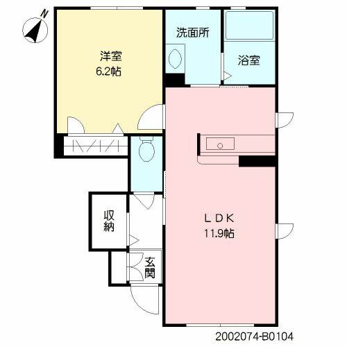 ＭビレッジⅡ　Ｂ棟の間取り