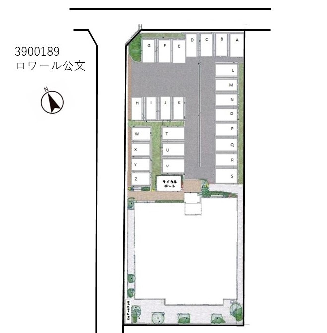 ロワール公文の駐車場