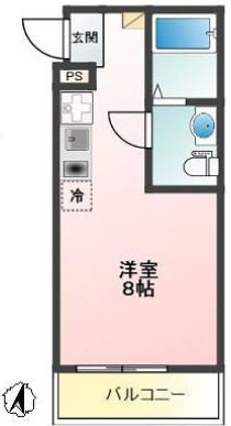 板橋区氷川町のアパートの間取り