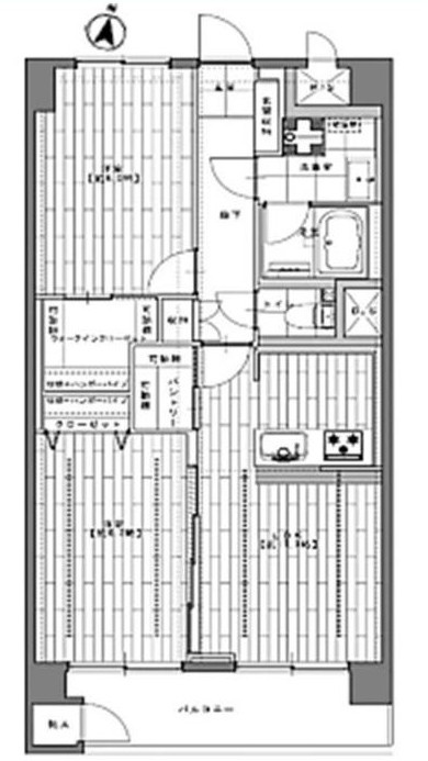 東建金町マンション（10階部分）／仲介手数料無料／新規フルリノベの間取り