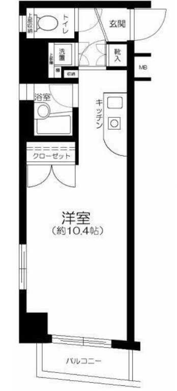 パークウェル世田谷若林　分譲賃貸　駅近　オートロックの間取り