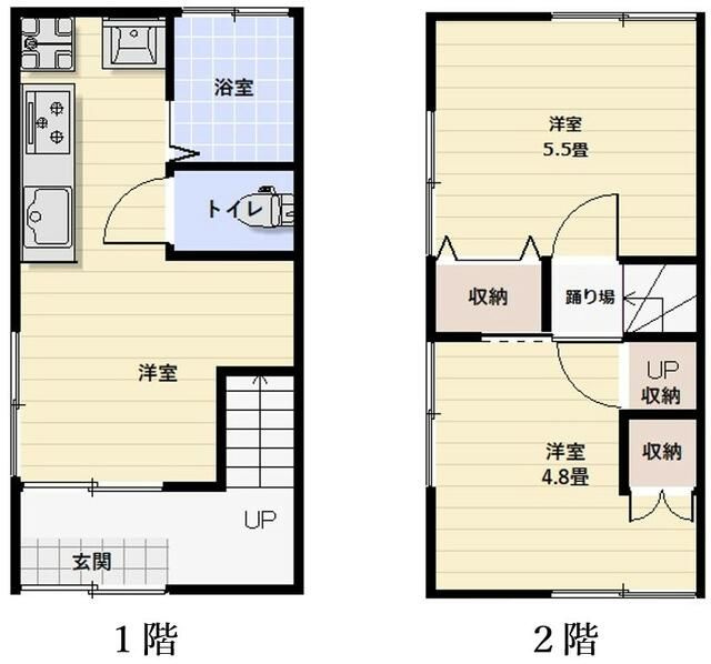 加賀貸家の間取り