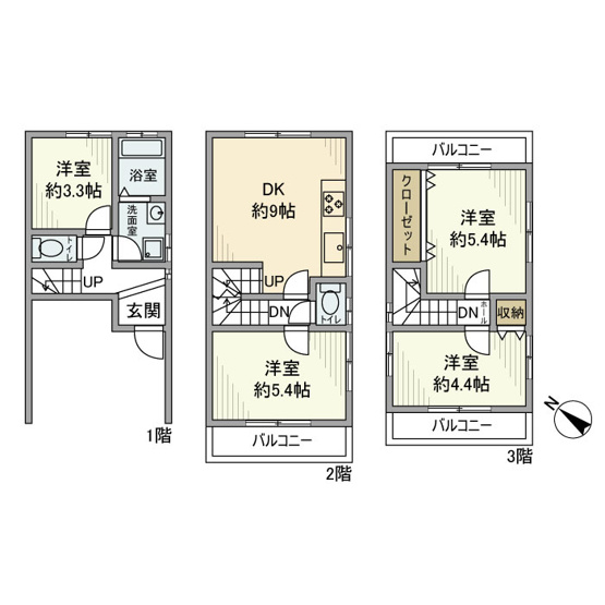 【間取り】 | 肥子町２丁目戸建