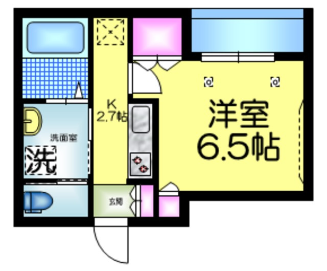 Ｒ　アールの間取り|★最上階角部屋★