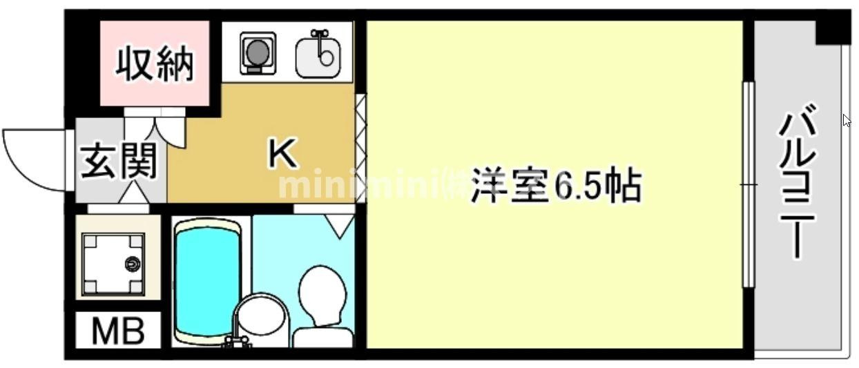 カセッティ新町の間取り