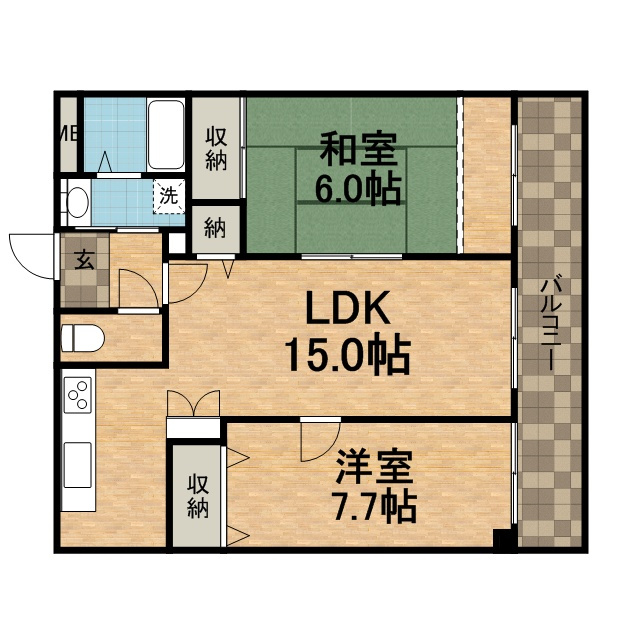 ボヌール宝塚の間取り