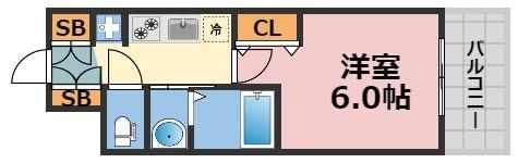 エステムコート大阪WESTⅡの間取り