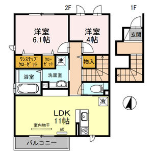 プレミール東本町の間取り