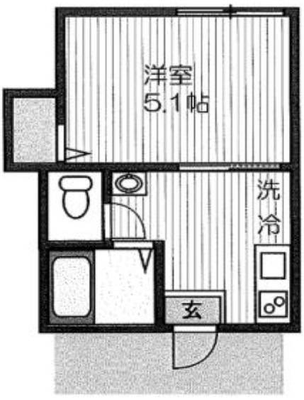 第73シンエイビルの間取り|間取りです。