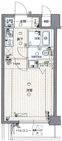 ラグジュアリーアパートメント品川シーサイドの間取り|間取りです。