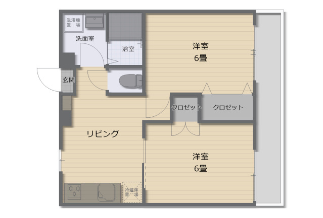 サカエマンションの間取り