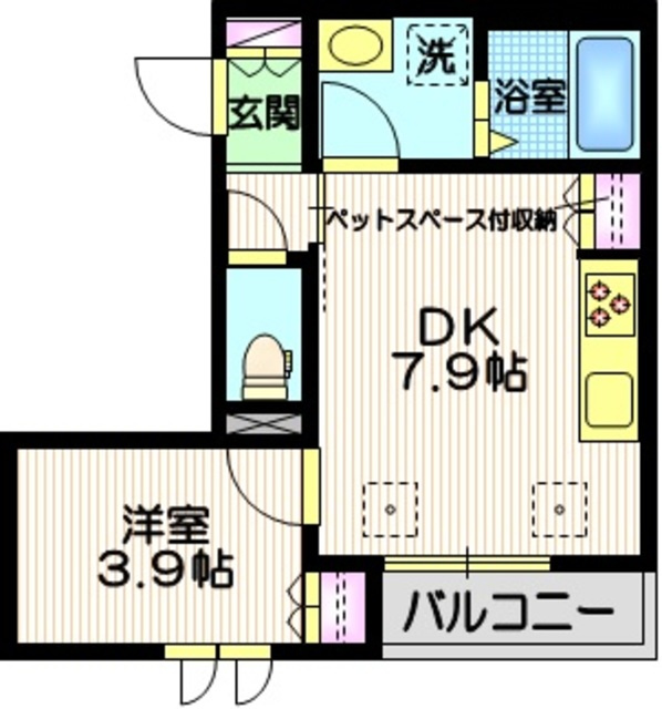 ラ・メゾン　マミーヌの間取り|間取り図