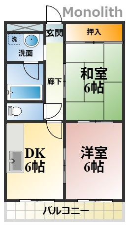 メゾンカルムの間取り