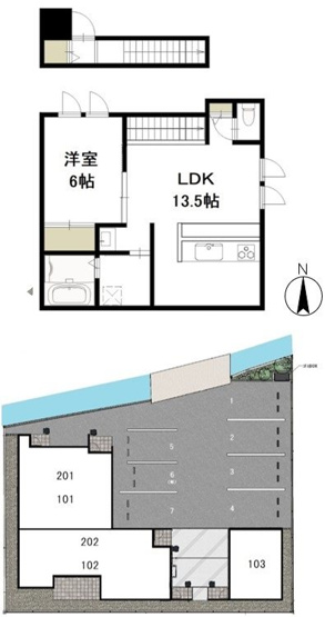 【間取り】 | ラフィネ・フルール 