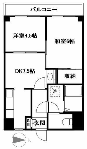 【間取り】 | サンローゼ津田第一