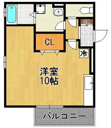アミティハイツＡ棟の間取り
