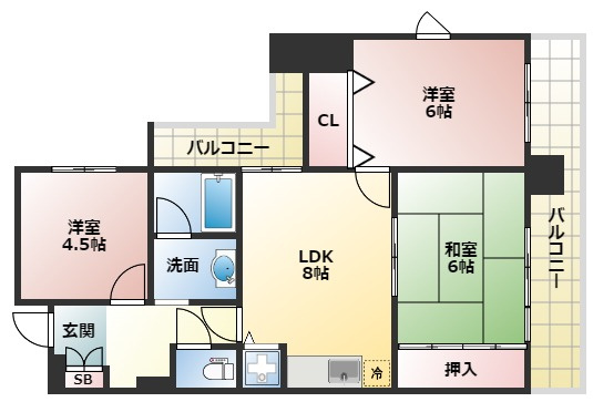 【間取り】 | ベルドミール今川