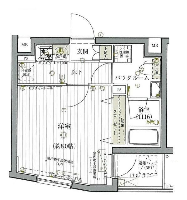 グロース北赤羽の間取り|間取りです。