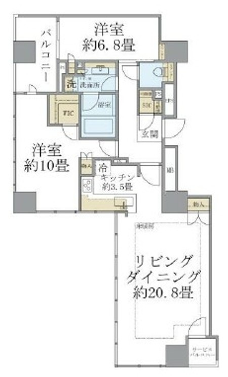 Ｂｒｉｌｌｉａ二番町の間取り