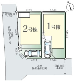 市川市宮久保２丁目１期の区画図