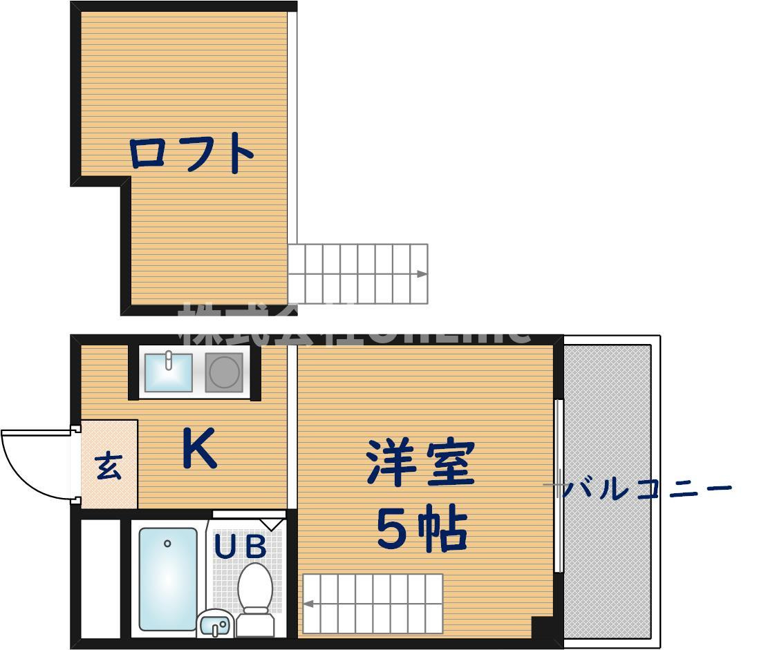 YOUハイム寿Ⅱ番館の間取り