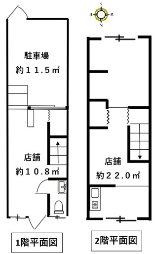 【間取り】 | 御厨東２丁目貸店舗事務所
