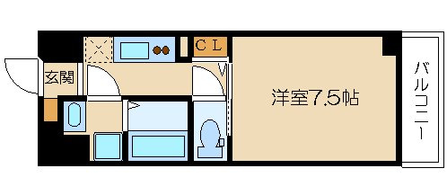 レジデンス中之島公園の間取り|レジデンス中之島公園　開放感ある間取り