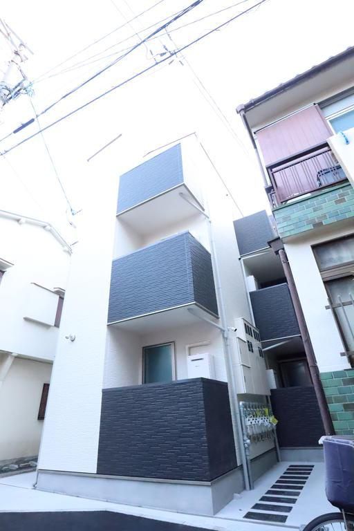 大阪市城東区鴫野西１丁目のアパートの外観