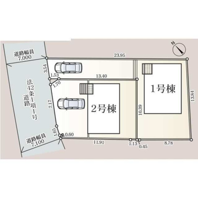 【区画図】 | CRADLE GARDEN加須市騎西第1　2号棟 | 現況と異なる場合は現況優先とさせていただきます