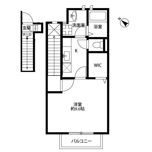 アスピリア　フルールの間取り