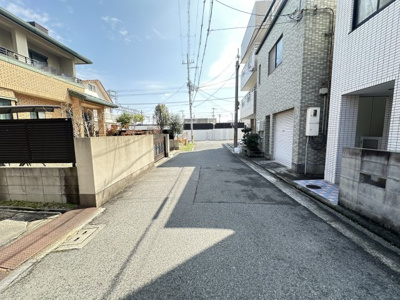 【前面道路含む現地写真】 | 堺市西区浜寺公園町2丁土地 | 前面道路
