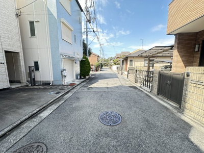 【前面道路含む現地写真】 | 堺市西区浜寺公園町2丁土地 | 前面道路