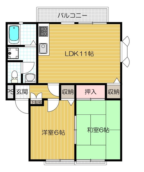 【間取り】 | レジデンスクズハ