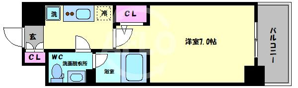 ルクレ新町レジデンスの間取り|ルクレ新町レジデンス　間取り