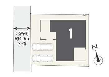 藤沢市鵠沼海岸6丁目　新築戸建の区画図|区画図◇