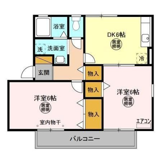 【間取り】 | マミ・セントラルハイツＤ