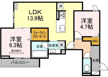 Lumiere『ルミエール』の間取り|ペット飼育相談可能♪（小型犬または猫1匹まで）