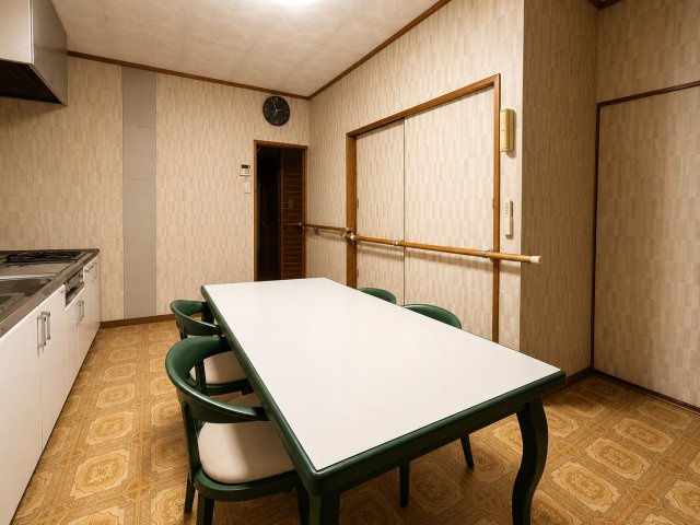 茨城県潮来市延方西　中古戸建のダイニング|※画像の一部はAIを用いて加工・編集しています。実際の状況と異なる場合がありますので、ご了承下さい。
