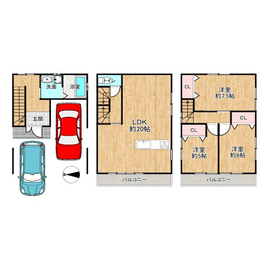【間取り】 | 枚方市都丘町 戸建