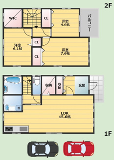 【間取り】 | 箕面市新稲７丁目貸家