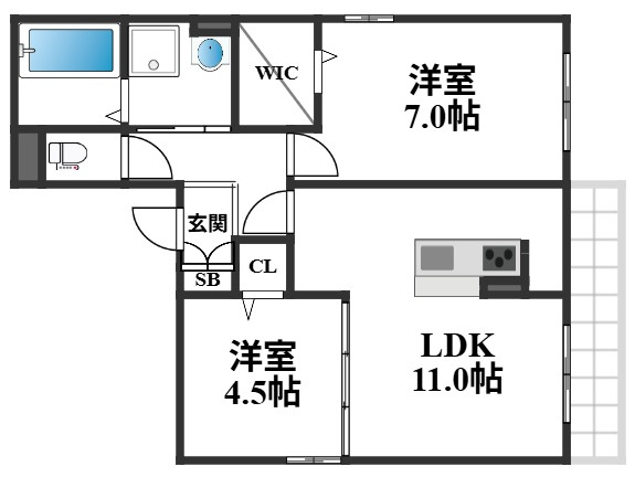 桜collinaの間取り