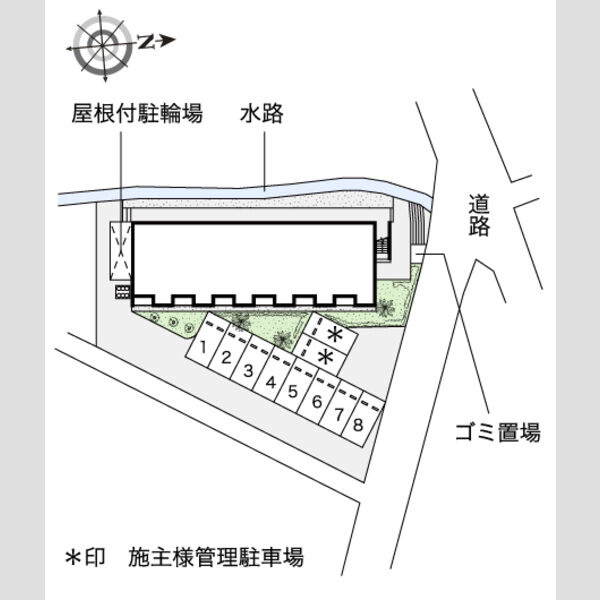 レオネクストたちばなの区画図