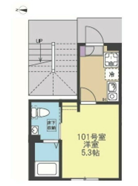 川崎市多摩区菅北浦２丁目のアパートの間取り