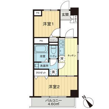 越前堀永谷マンションの間取り