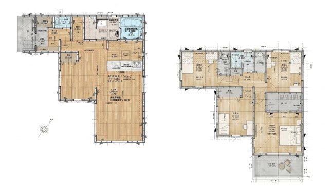 福岡市南区三宅2丁目第2-1棟（1号棟）の間取り|全居室収納付きで便利です。