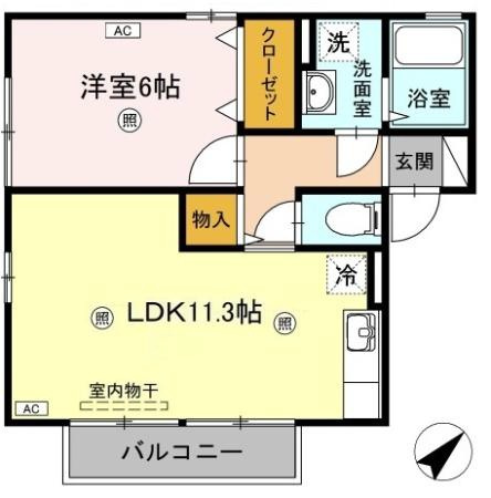 パレット田宮の間取り