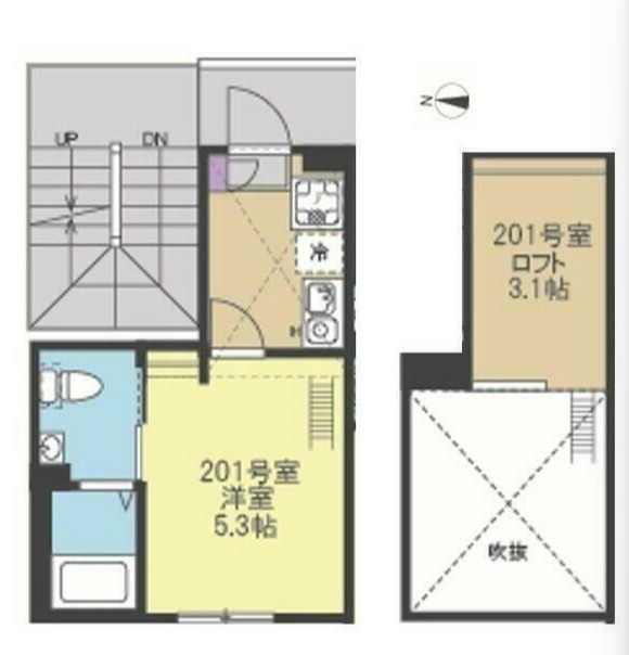 川崎市多摩区菅北浦２丁目のアパートの間取り