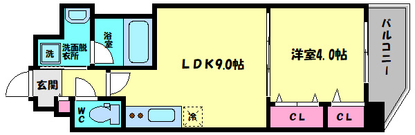 パーフェクトライフ京橋駅前の間取り|パーフェクトライフ京橋駅前　間取り