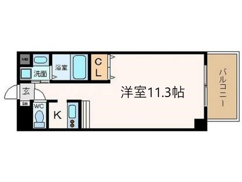 will Do松屋町の間取り|will Do松屋町（ウィルドゥ松屋町）　間取り図